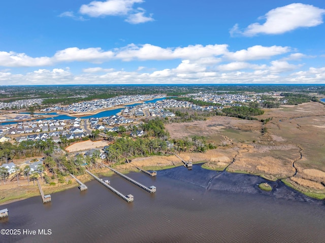 1066 Bradshaw Ter, Wilmington, NC 28412 - drone / aerial view with a water view