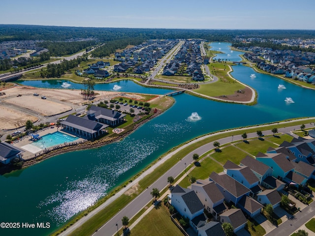 1066 Bradshaw Ter, Wilmington, NC 28412 - aerial view with a water view and a residential view