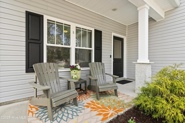 view of patio / terrace featuring covered porch