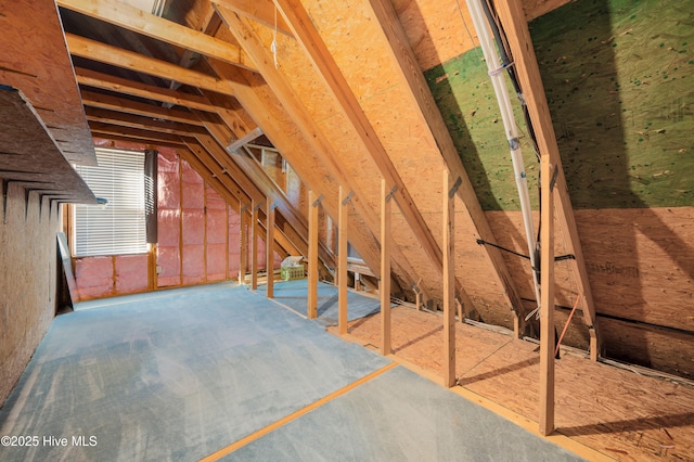 view of attic