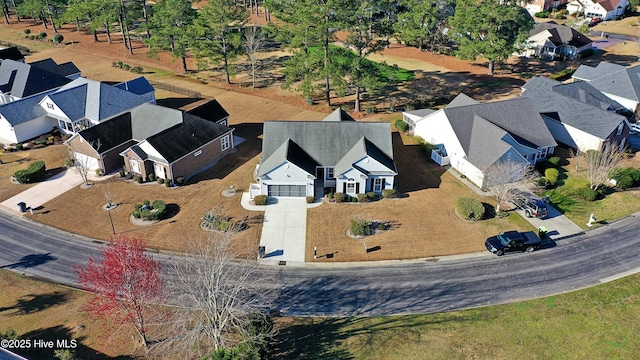 bird's eye view featuring a residential view
