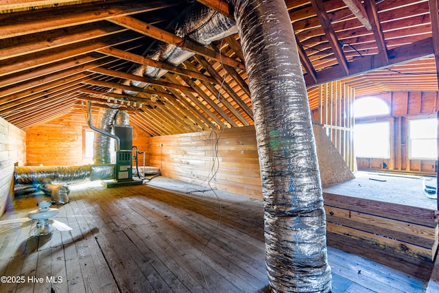 view of attic