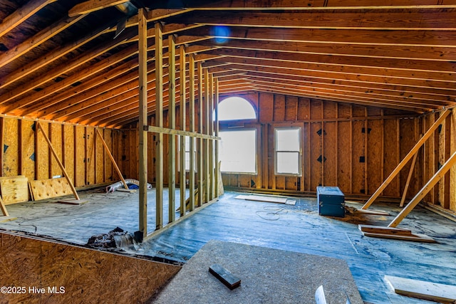 view of attic