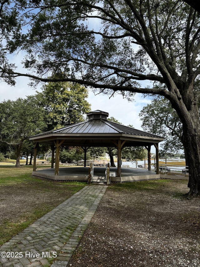 view of home's community featuring a gazebo