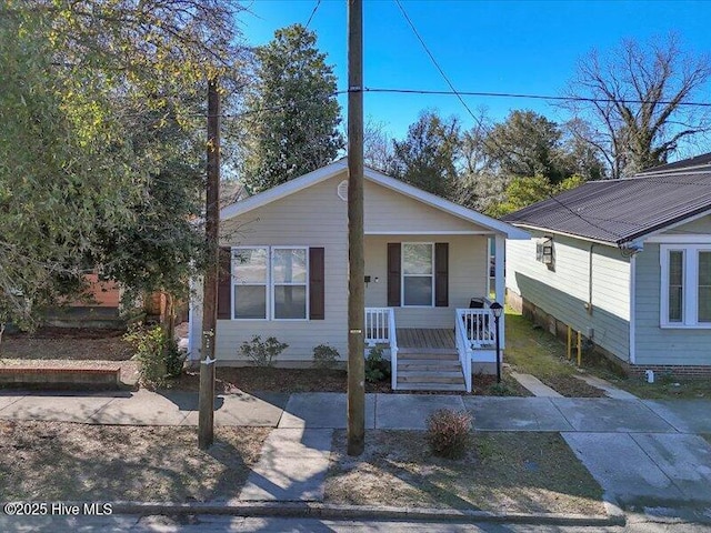 view of front of house with a porch