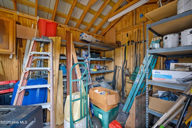 view of storage room