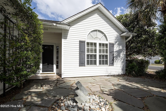 exterior space with a patio