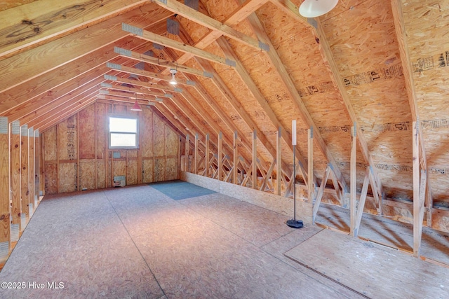 view of attic