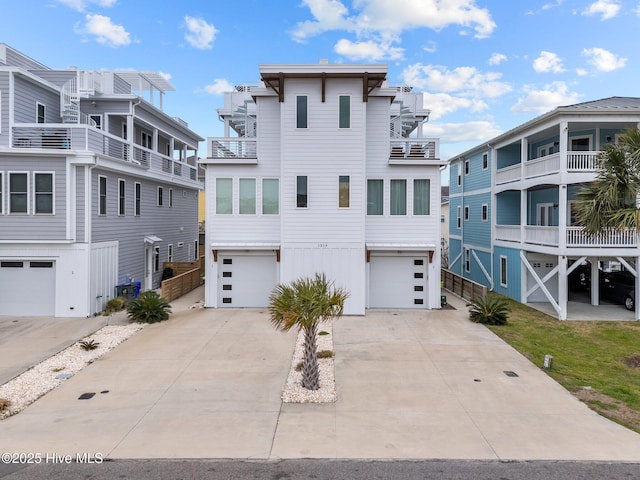 exterior space with a garage and driveway