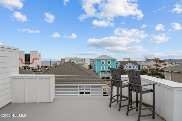 view of patio featuring a residential view