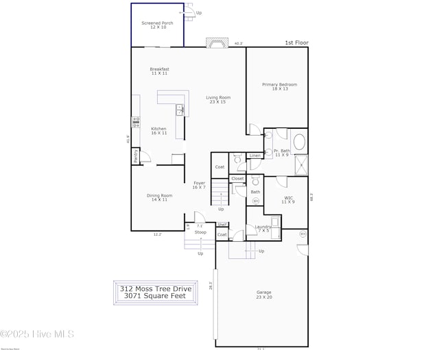 312 Moss Tree Dr, Wilmington, NC 28405 - plan