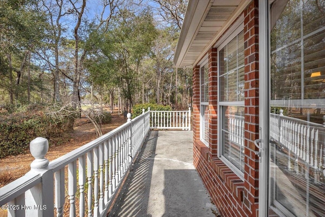 view of balcony