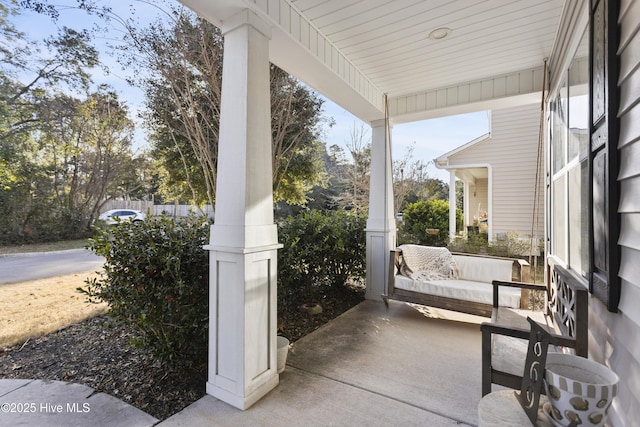 view of patio / terrace featuring a porch