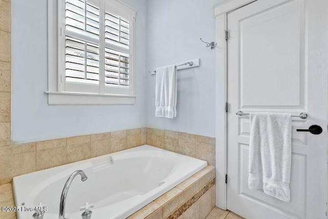 full bath featuring a garden tub