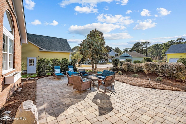 view of patio / terrace featuring outdoor lounge area