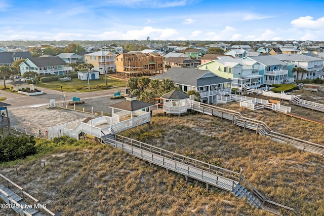 bird's eye view featuring a residential view