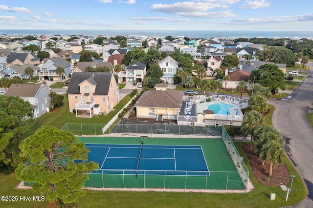 drone / aerial view featuring a residential view