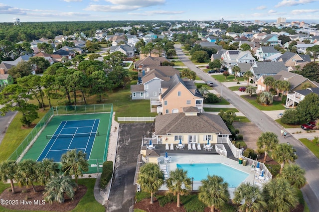 birds eye view of property featuring a residential view