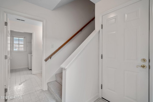 126 Francis Marion Dr, Wilmington, NC 28411 - stairway with visible vents and baseboards