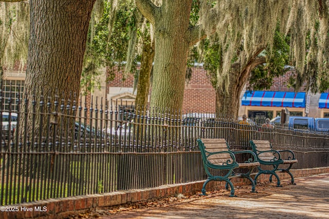 exterior space with fence