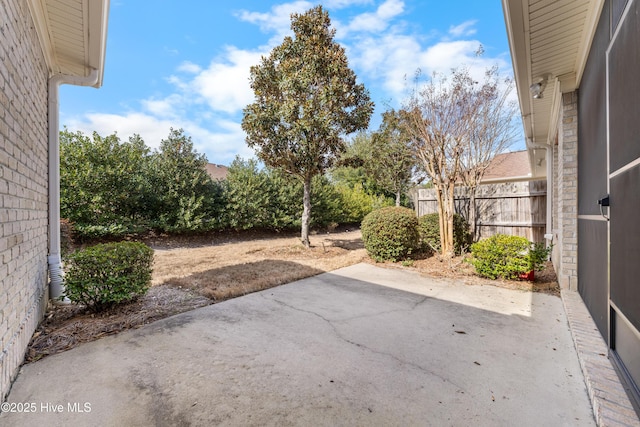 view of patio with fence