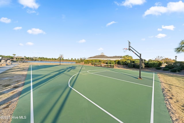 view of basketball court with community basketball court