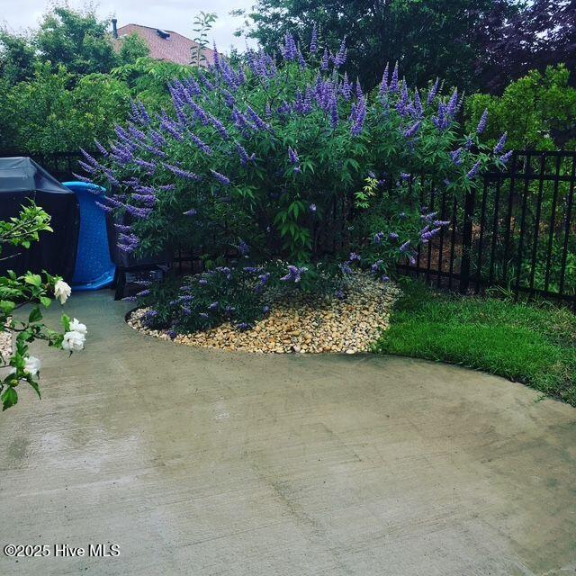 view of patio with fence