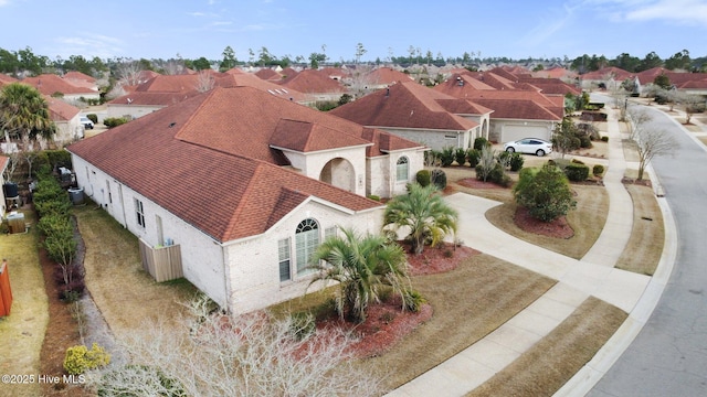 bird's eye view with a residential view