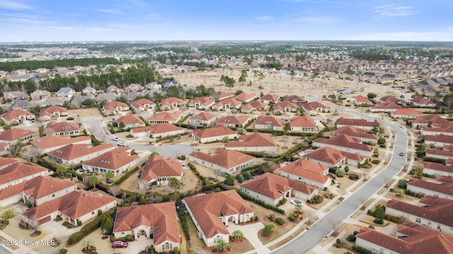 bird's eye view featuring a residential view