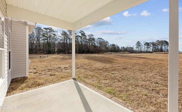 view of yard featuring a patio area