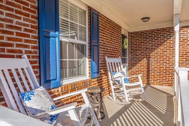 view of patio / terrace with covered porch