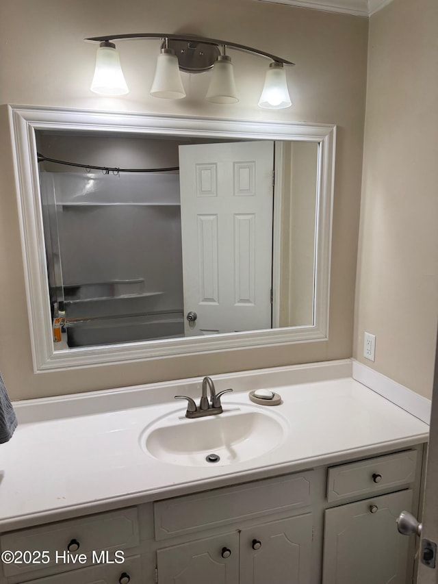 bathroom featuring vanity