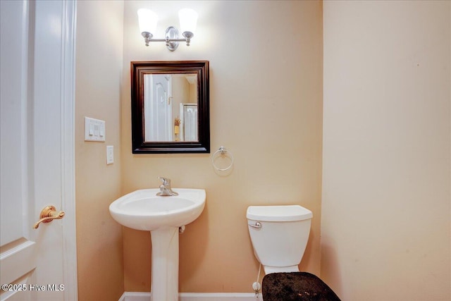 half bath with toilet