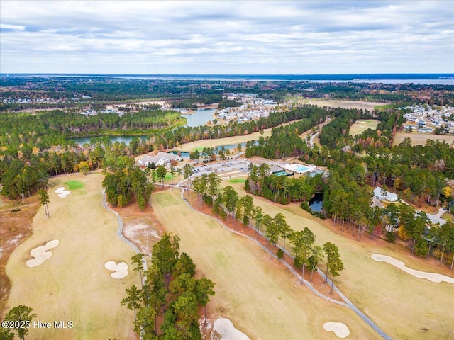 3602 Cranberry Ln, New Bern, NC 28562 - aerial overview of property's location with a large body of water and a golf course