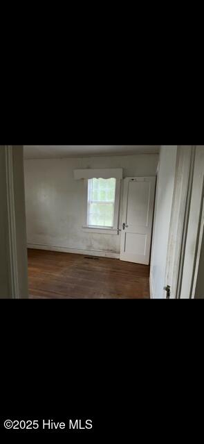 interior space with wood finished floors