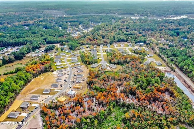 aerial view with a view of trees