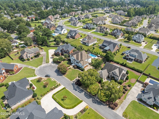 birds eye view of property featuring a residential view