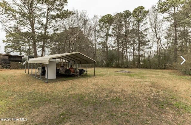 315 Glenfield Rd, Snow Hill, NC 28580 - view of yard with driveway and a carport