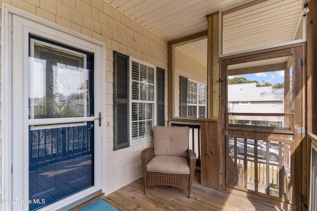 property entrance with covered porch