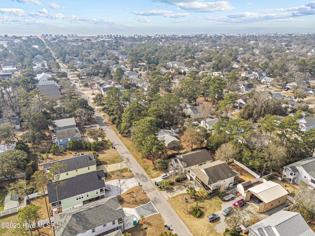 drone / aerial view with a residential view