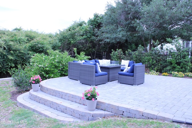 5982 Gray Squirrel Path, Southport, NC 28461 - view of patio featuring an outdoor hangout area