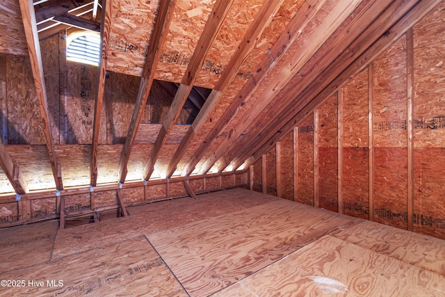 view of attic