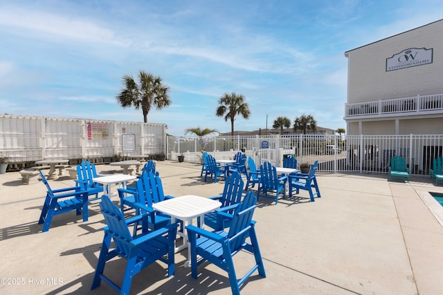 view of patio / terrace with fence