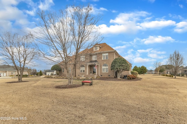 view of front of property with brick siding