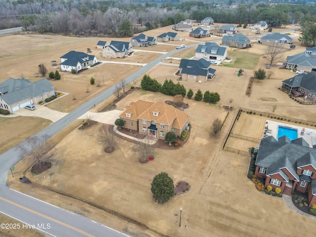 drone / aerial view featuring a residential view