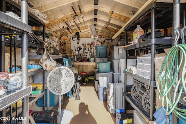 view of storage room