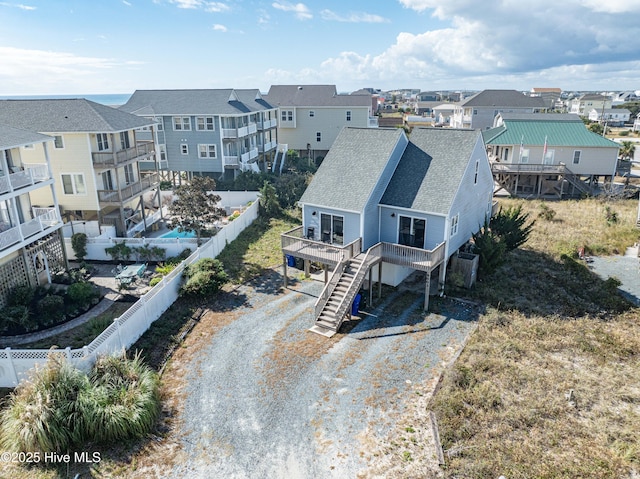 bird's eye view featuring a residential view