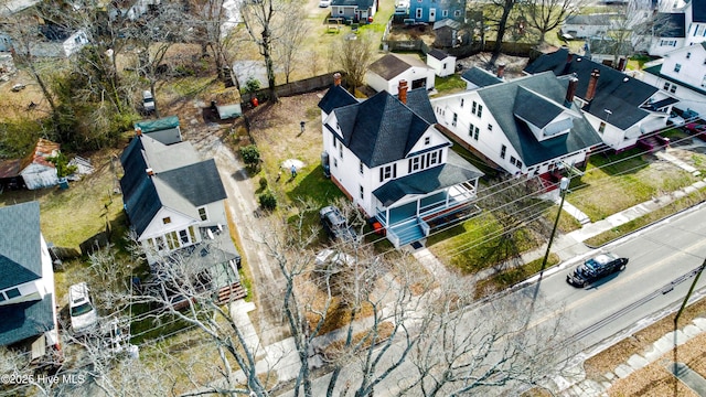 drone / aerial view with a residential view