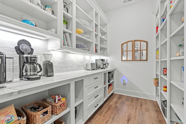 pantry featuring visible vents