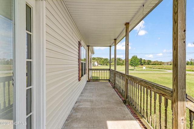 balcony with covered porch